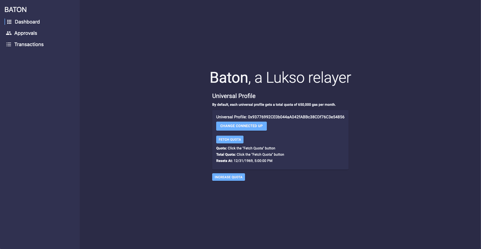 Baton relayer